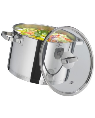 Oala pentru supa, inox, cu capac, 8 litri, colectia San Remo Cook - KUCHENPROFI